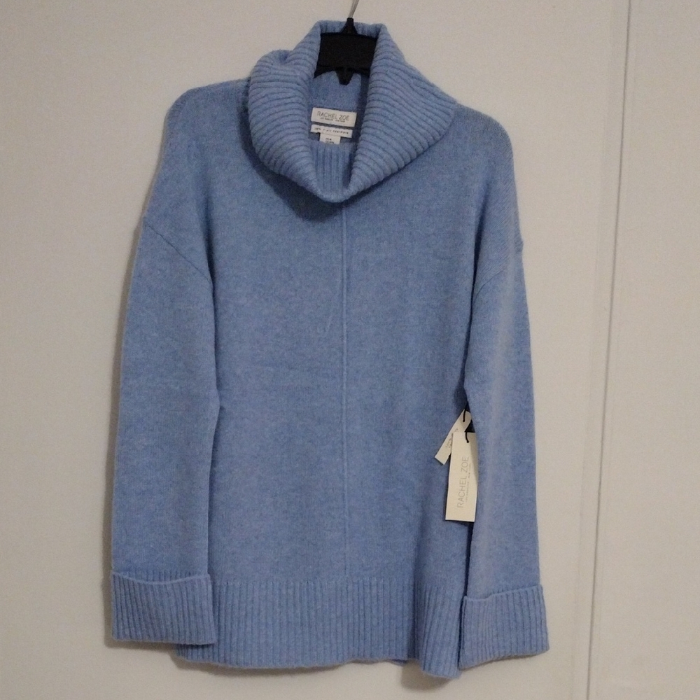 Rachel Zoe Light Blue Cowl Neck Sweater